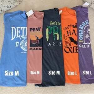 Lot Of T-Shirts Medium & Large (New)